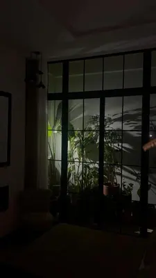 a room with a window looking out at the ocean at studio à marrakech in Marrakech