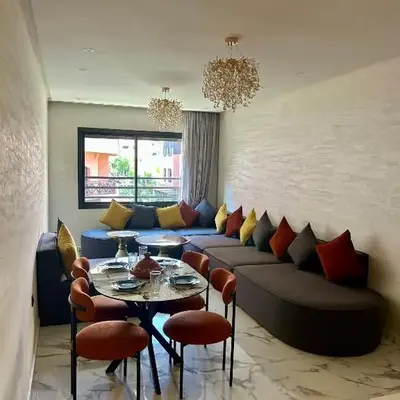 Appartement à Marrakech 2 chambres avec piscine et parking Palmeraie Gates