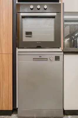 a kitchen with a stove and a microwave at New 2BR AC 5min from City Center-4 to 5Guests in Marrakech