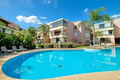 a large swimming pool in front of a building at Exceptional stay in Marrakech, Comfort & Style in Marrakech