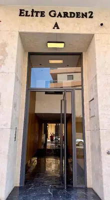 a entrance to a building with a glass door at Elite studio 17 in Marrakech