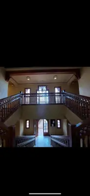 an empty room with a staircase in a building at Pure havre de paix à Marrakech in Marrakech