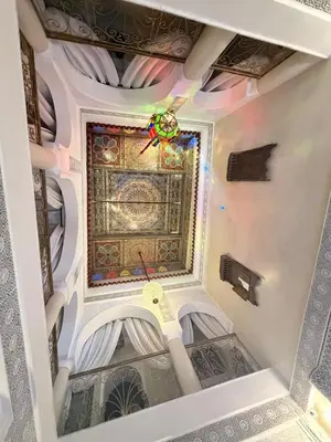 an overhead view of a ceiling in a building at Riad Mon Pote in Marrakech