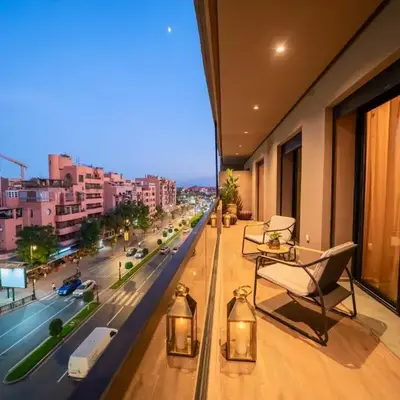 Modern Moroccan Apartment in Gueliz with Terrace