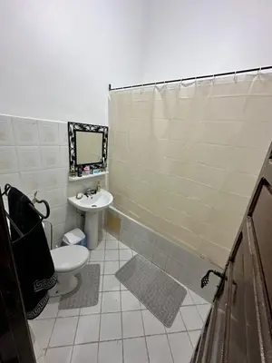 a bathroom with a toilet and a sink at Riyad Ambre in Marrakech