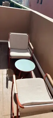 two chairs and a table and a table and chairs at Evasion à Marrakech very centrally located in Marrakech