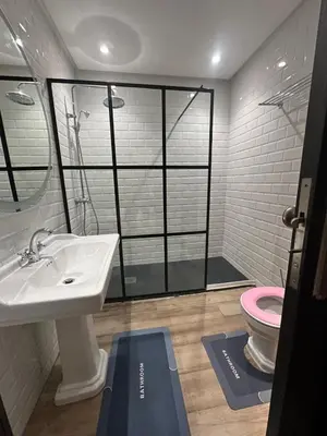 a bathroom with a sink and a toilet at City garden in Marrakech