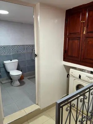 a bathroom with a toilet and a sink at Ryad Karima in Marrakech