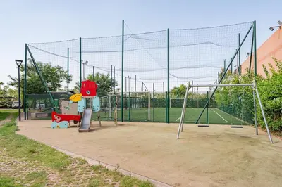 a batting cage on a tennis court at Noria Golf Marrakech pool view 2 bedrooms garden in Marrakech