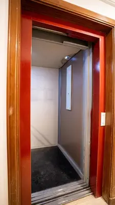 an open door into a room with a mirror at Yasmine Majorelle Residence Apartment in Marrakech