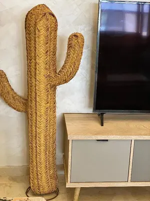 a large snake statue next to a tv at Appartement 2 chambres à Gueliz avec piscine Emplacement parfait in Marrakech