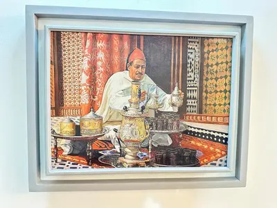 a picture of a painting of a pope at Marrakech-Central studio in Guéliz - WiFi, Netflix in Marrakech