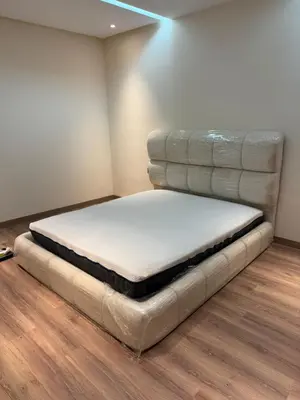 a mattress sitting on the floor in a room at Résidence haut standing Piscine Fitness Marrakech in Marrakech