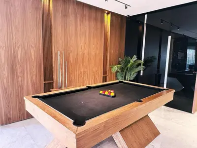 a billiard table in a room with at Villa du Lac 4 suites in Prestigia in Marrakech