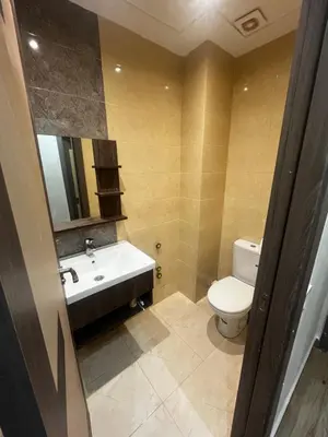 a bathroom with a sink and a toilet at L'Oasis Des Amis in Marrakech