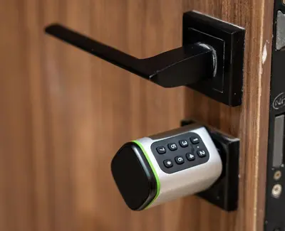 a remote control sticking out of a door at New! Maya House - Pool - Netflix - Gueliz in Marrakech