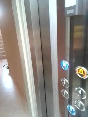 a close up of a refrigerator with buttons on it at Marrakech in Marrakech