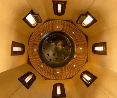 a view of the ceiling of a building at Dar Sohane in Marrakech