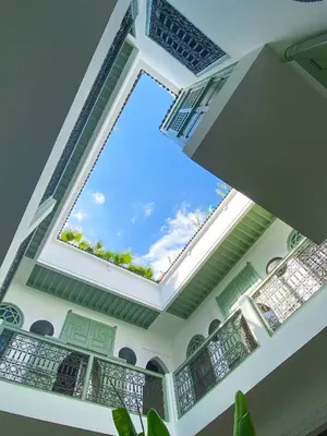 a skylight in the ceiling of a house at Riad Danka in Marrakech