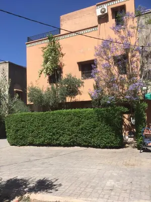 a large hedge in front of a building at Flashback House in Marrakech