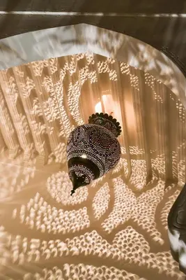 two objects sitting on top of a table at Riad Aya in Marrakech