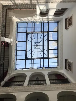 a window in the ceiling of a building at Riad Mouna in Marrakech