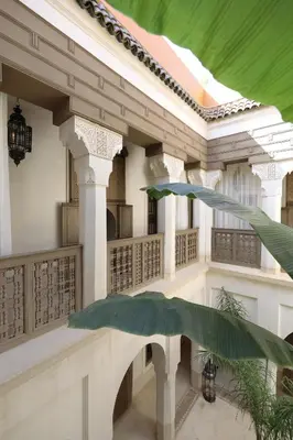a rendering of the inside of a house at Dar Akal in Marrakech