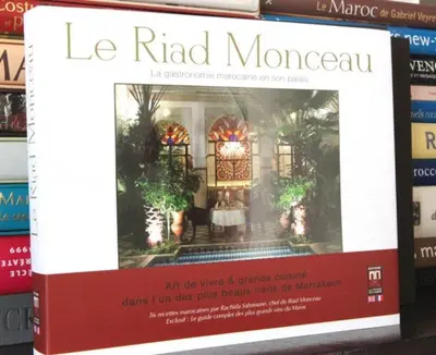a book on the cover of a house at Riad Monceau in Marrakech