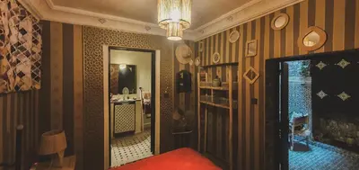 a room with a hallway with a room with a room at Be Nomad in Marrakech