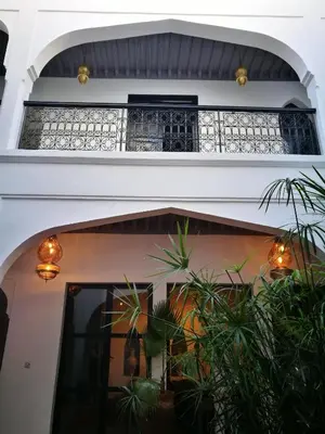 a house with plants in front of it at Riad Bab aylen - Piscine Roof Top chauffée in Marrakech