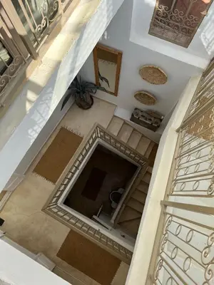 an overhead view of a room in a building at Riad Dar Jabel in Marrakech