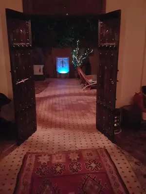 an open door into a room with a room with a door at Riad Al Jawhar in Marrakech