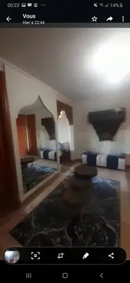 a view of a room with a swimming pool at marrakech palmeraie village Etablissement jasmin in Marrakech