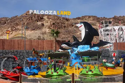 a water park with a dolphin and a ride at Royal Deluxe Gold - Marrakech, Luxe Pool View in Marrakech