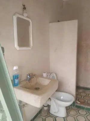a bathroom with a sink and a toilet at house rose in Marrakech