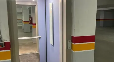 a door in a room with red yellow and purple at Bonheur Partagé 1 in Marrakech