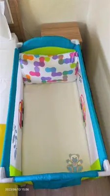 a toy bed in a box with at Appartement pour Familles en Résidence-Piscine et WiFi Fibre Optique in Marrakech
