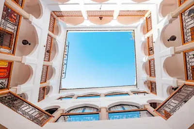 a large window in the ceiling of a building at SABOR SAFRA in Marrakech