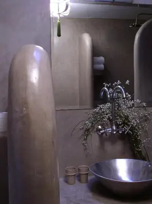 a bathroom with a sink and a sink at Riad Dar Selen in Marrakech